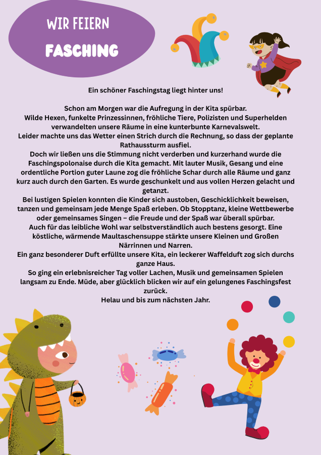 Wir feiern Fasching